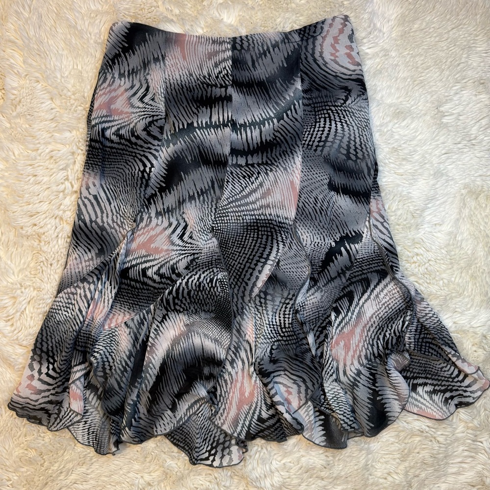 Karen Kane Ruffle Midi Skirt